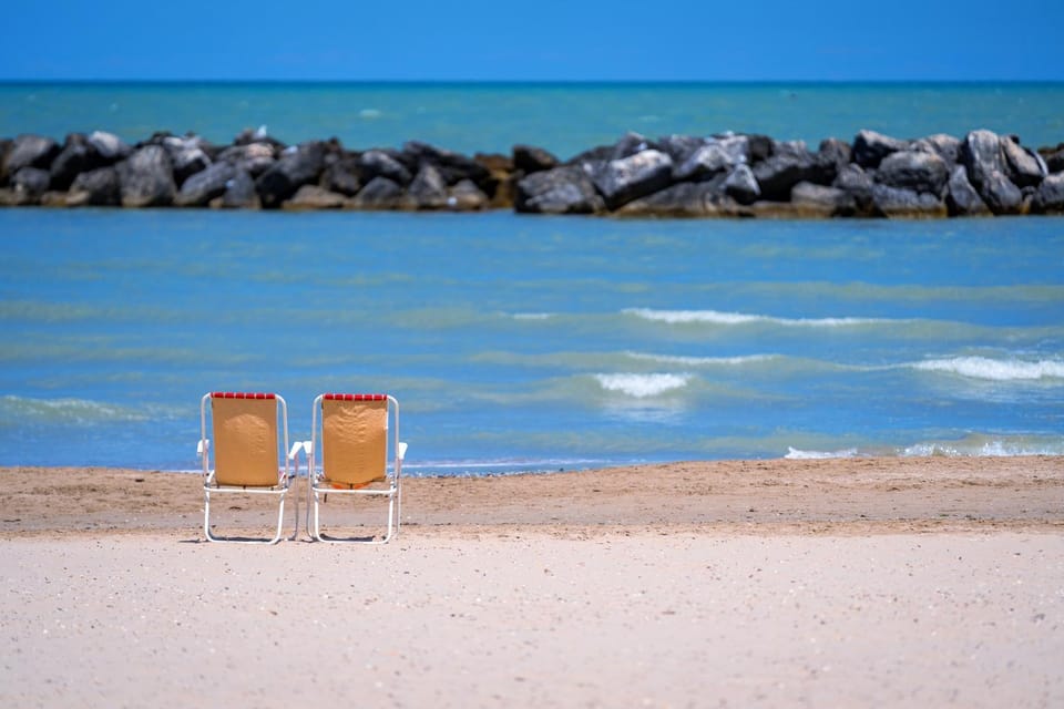 Natural landscape, Beach, Sea view, sunbed
