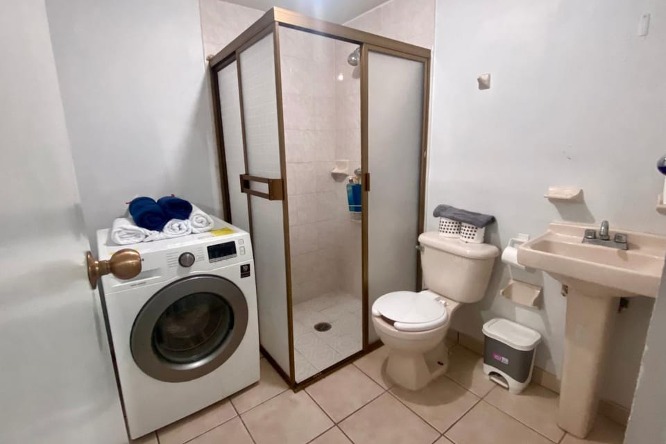 Bathroom, washing machine