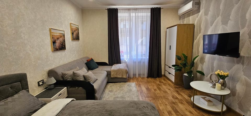 Затишні апартаменти зі сховищем, парковкою, кондиціонером Центр Кривого Рогу Apartment in Dnipropetrovsk Oblast