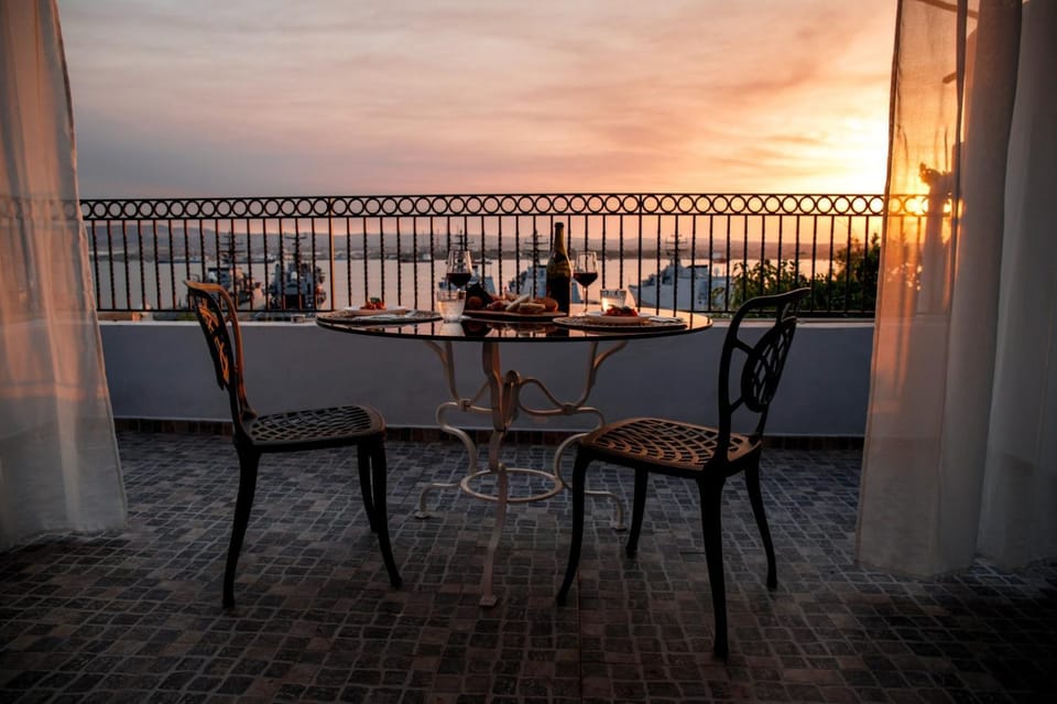 View (from property/room), Balcony/Terrace, Sea view, Sunset