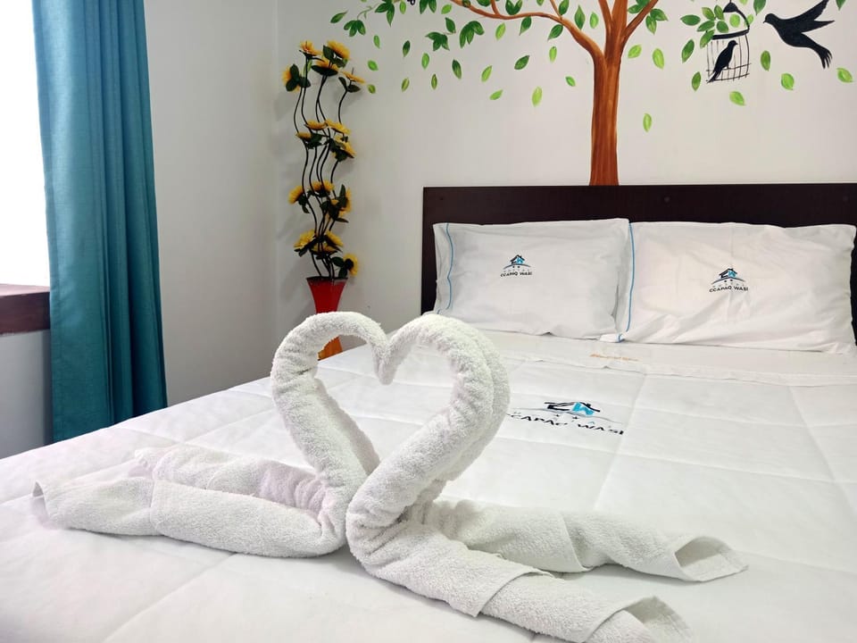 Photo of the whole room, towels