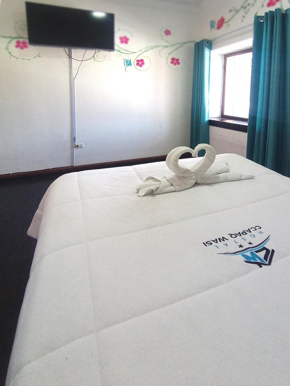 Bed, TV and multimedia, Photo of the whole room, towels