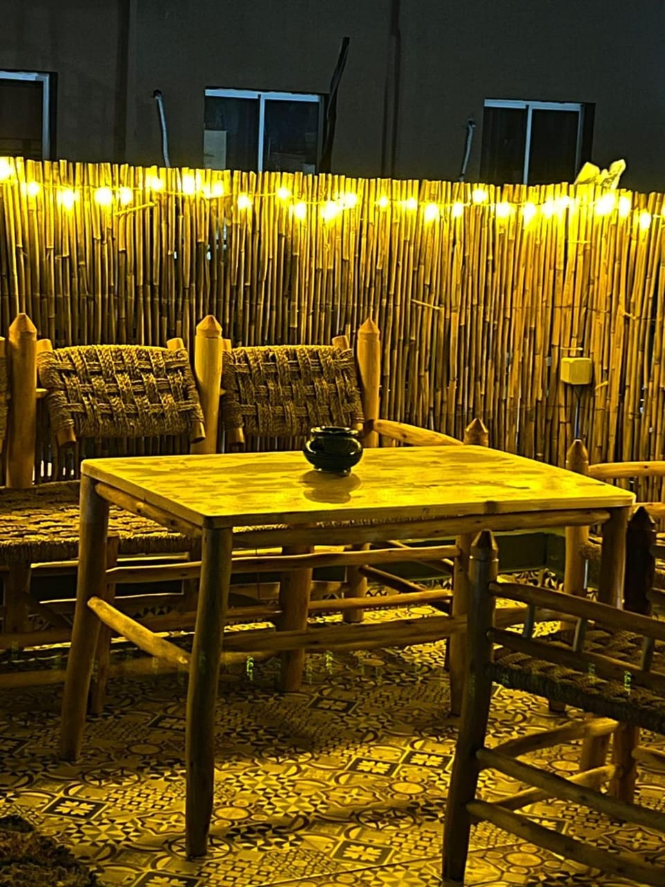 Night, Balcony/Terrace, Seating area