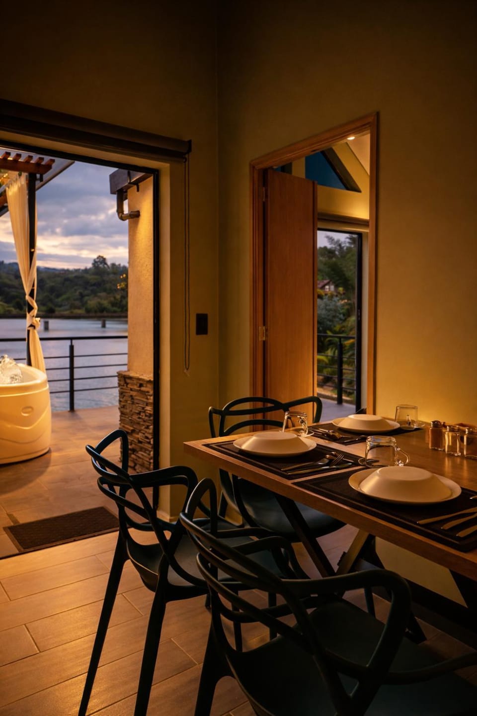 Dining area, River view