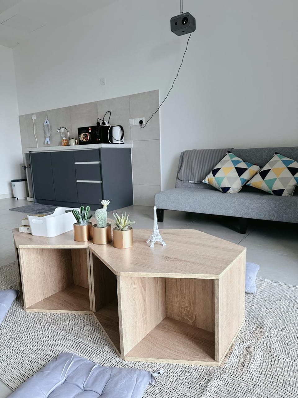 Kitchen or kitchenette, Living room, Photo of the whole room, Seating area
