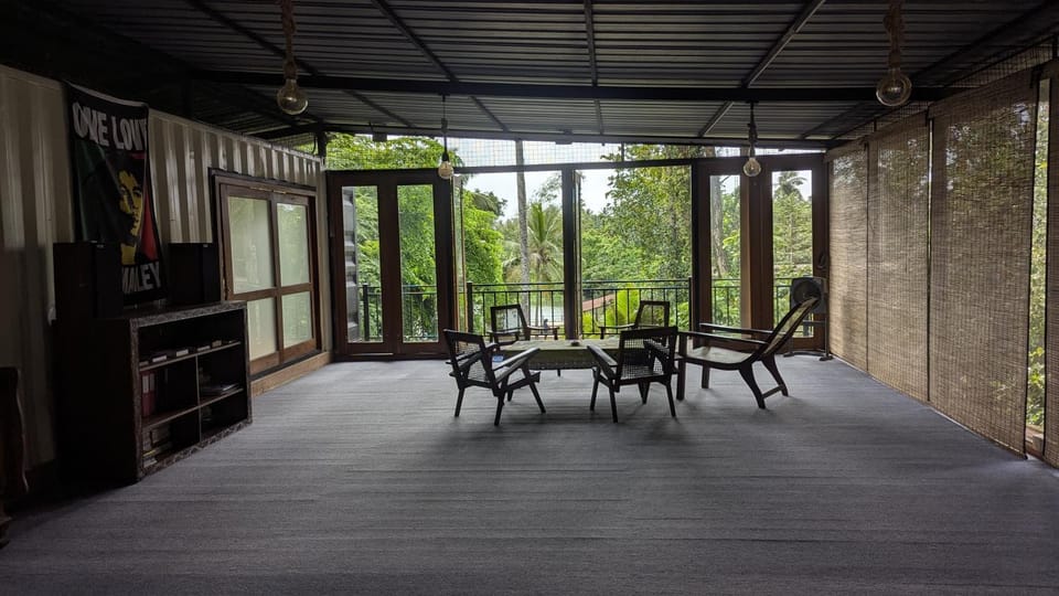 Patio, Day, View (from property/room), Balcony/Terrace, Living room, Seating area, Dining area