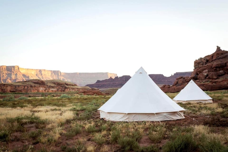 Stunning Family Glamping Tent for a True Outdoor Experience on a Secluded Ranch in Moab, Utah Luxury tent in Moab