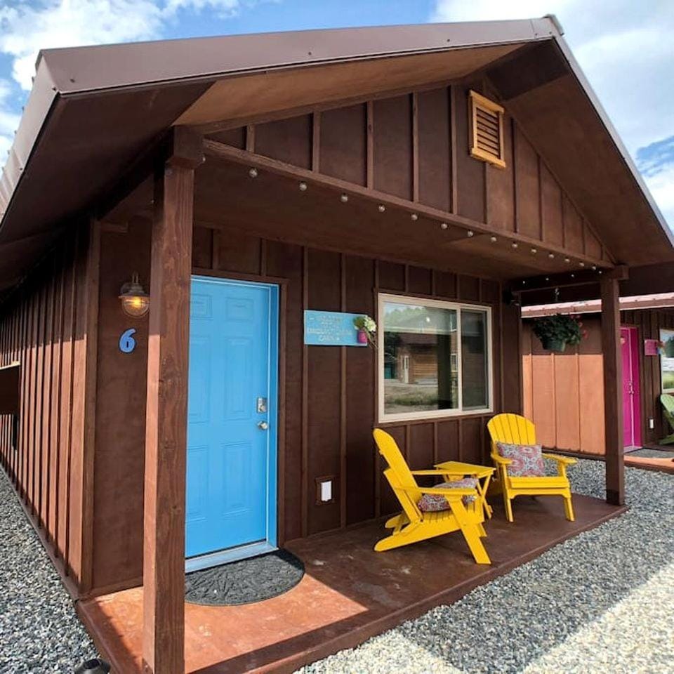 Lovely Tiny Cabin Close to Yellowstone with Incredible Mountain Views in Emigrant, Montana Cabin in Emigrant