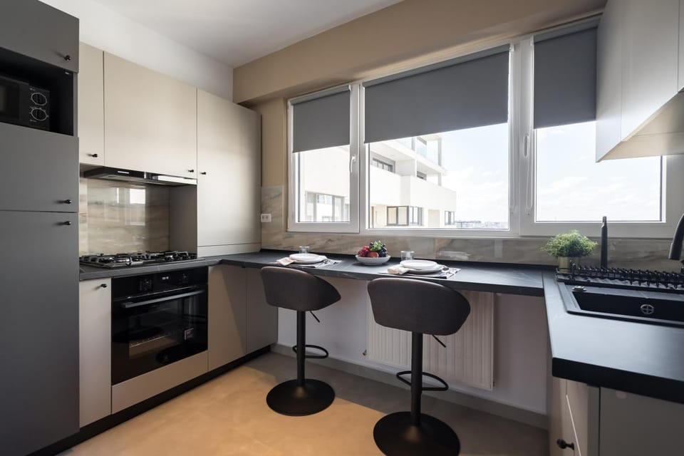 Kitchen or kitchenette, Dining area, oven, stove