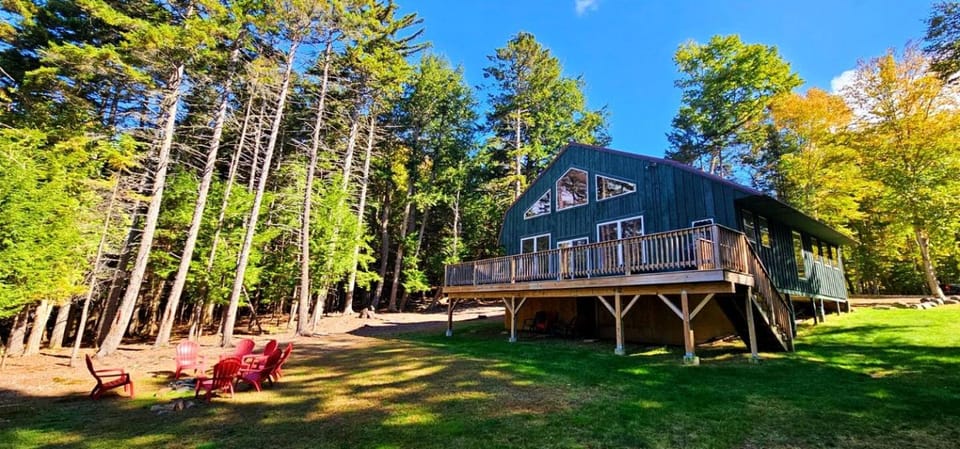 Pet-Friendly Cabin with Deck and Serene Lake Views in Maine Cabin in Beaver Cove
