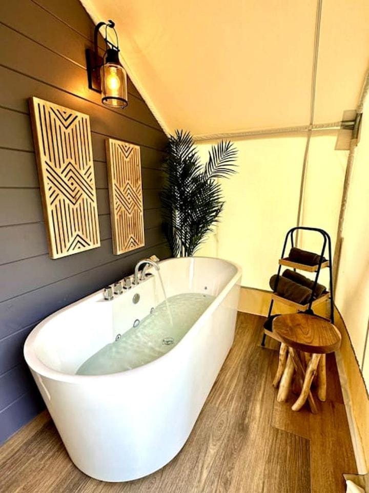Entire Safari Tents Campground Ideal for Large Groups in Kentucky Luxury tent in Lake Barkley