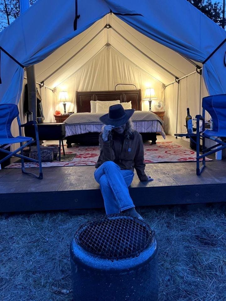 Cozy Tented Cabin with Stunning Sights in Conner, Montana Cabin in Salmon River