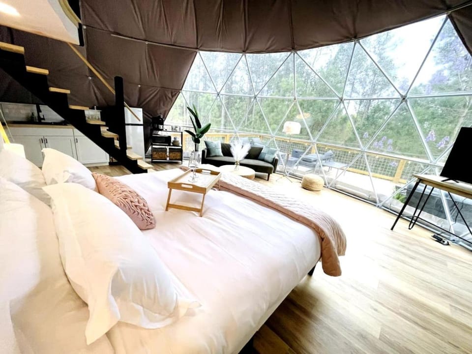 Lofted Family Dome with Equipped Deck in Kentucky Luxury tent in Lake Barkley