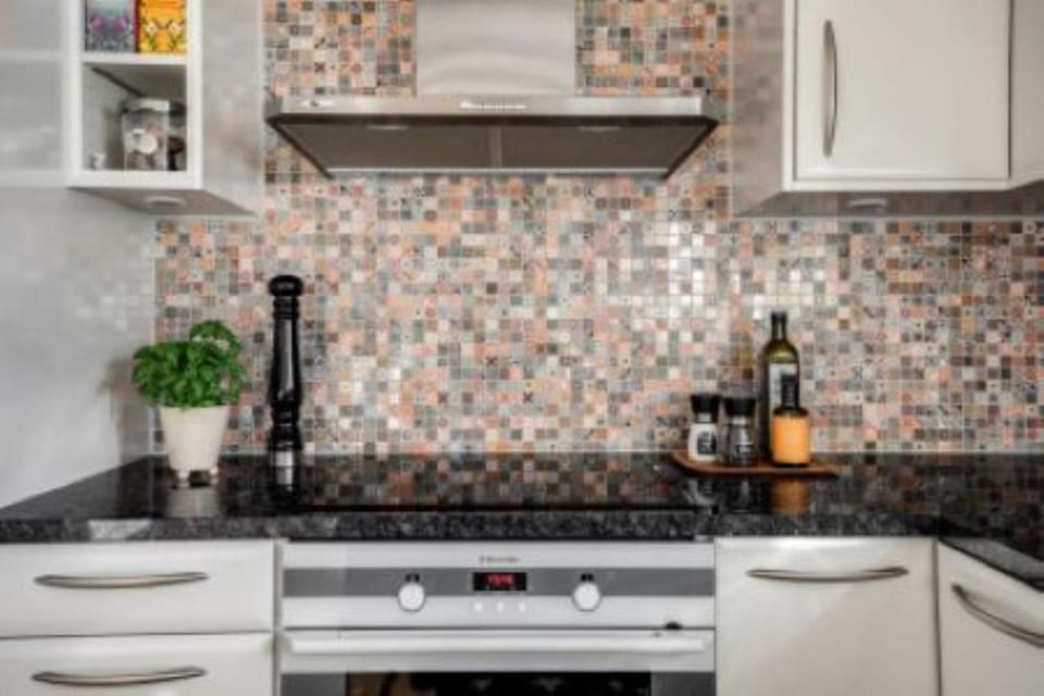 Kitchen or kitchenette, dishwasher, stove