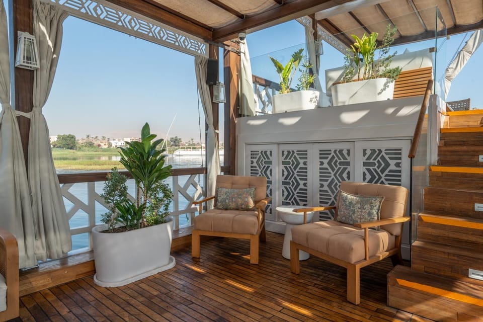 HMC Musk Dahabyia Docked boat in Luxor