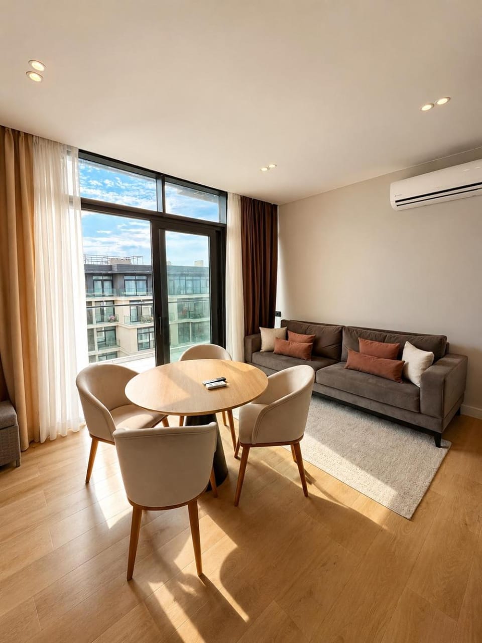 Living room, Seating area, Dining area