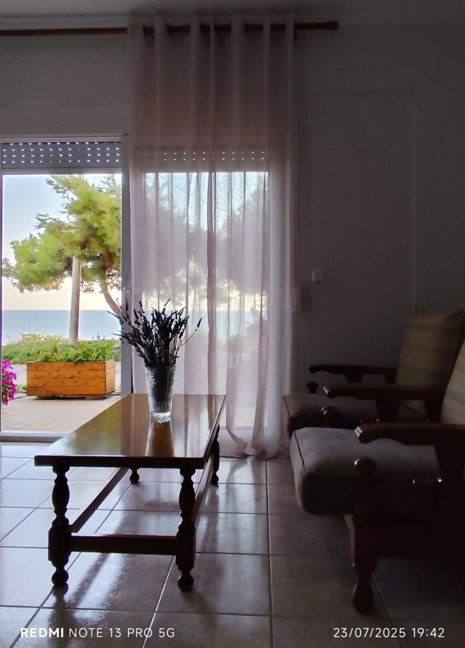 Living room, Seating area, Sea view