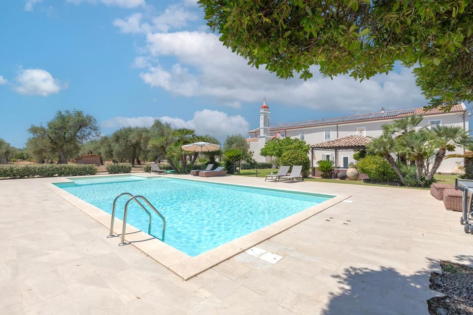 Property building, Living room, Swimming pool