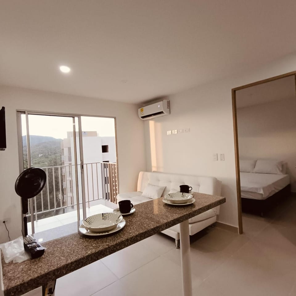 Dining area, air conditioner