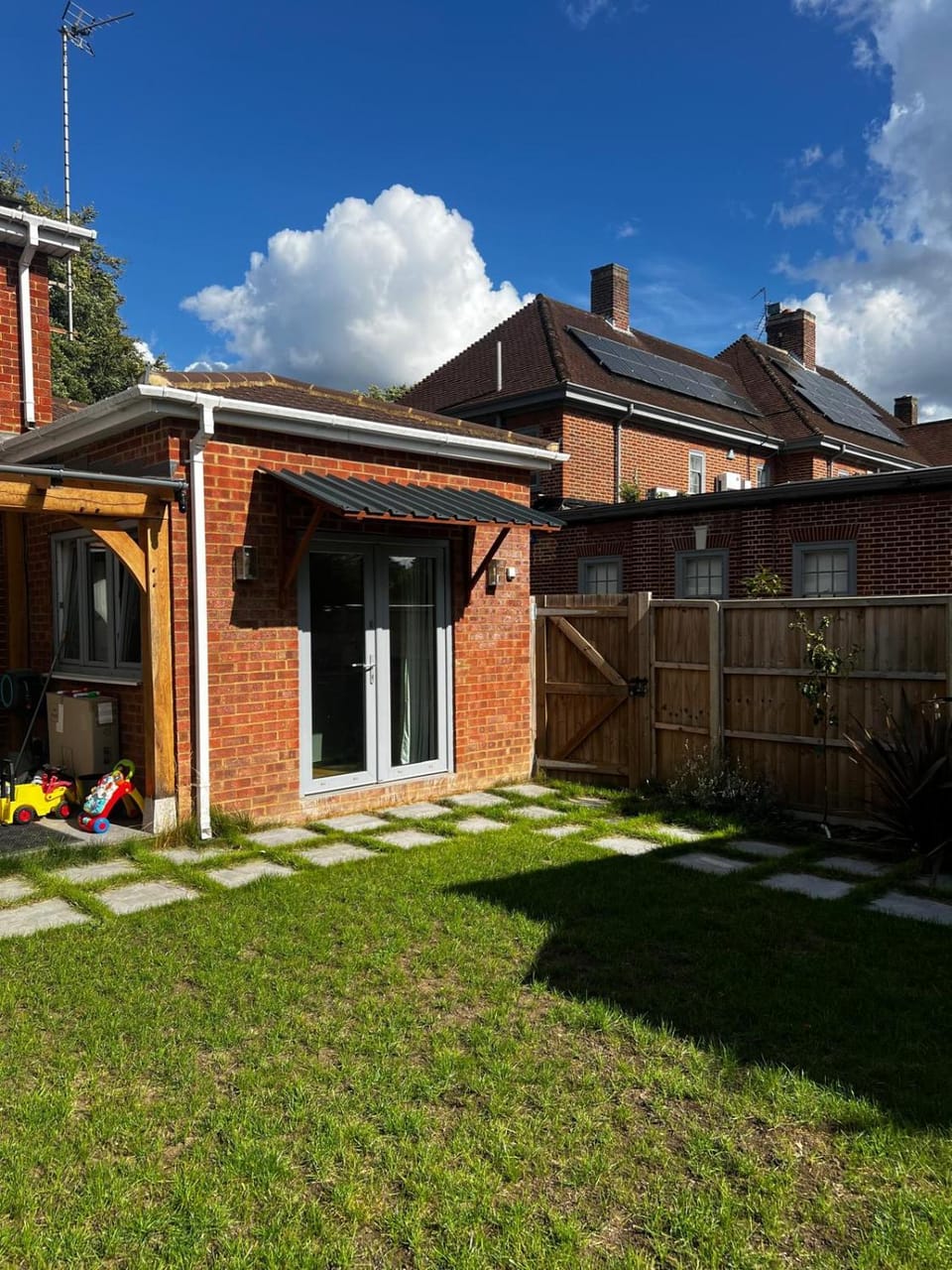 Property building, Garden view