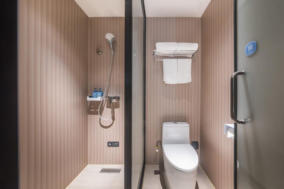 Shower, Toilet, Bathroom, towels
