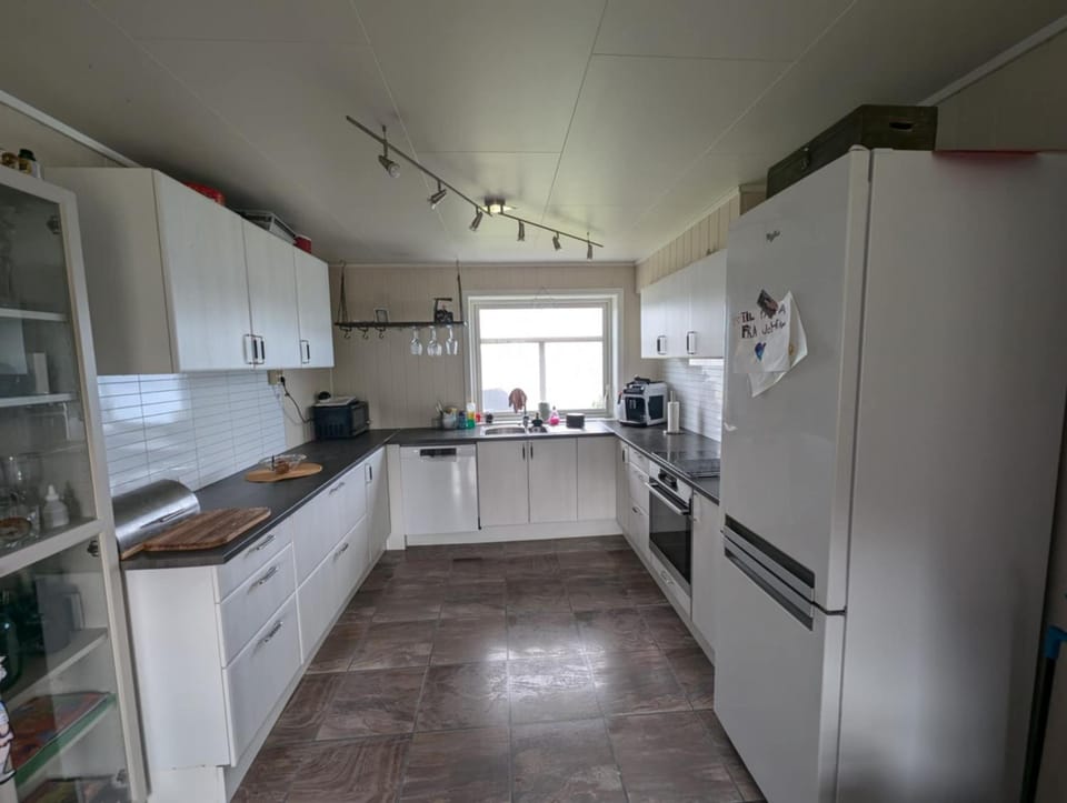 Kitchen or kitchenette, dishwasher, oven, stove