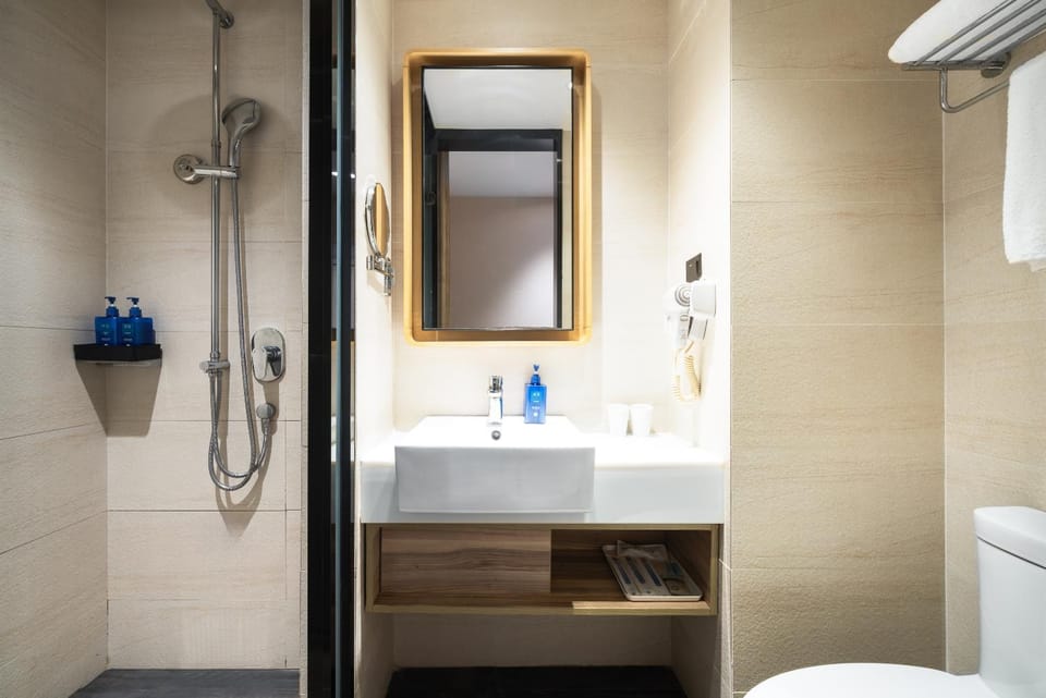 Shower, Toilet, Bathroom, towels