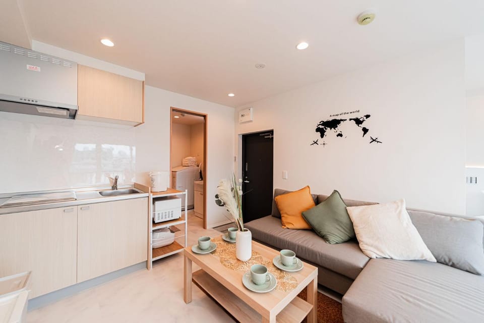 Kitchen or kitchenette, Living room, Dining area