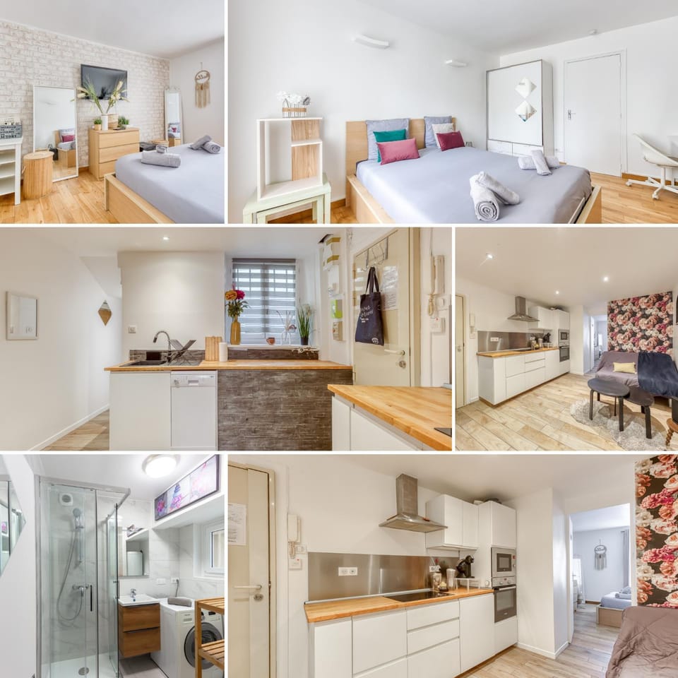 Bed, Kitchen or kitchenette, Bedroom, oven