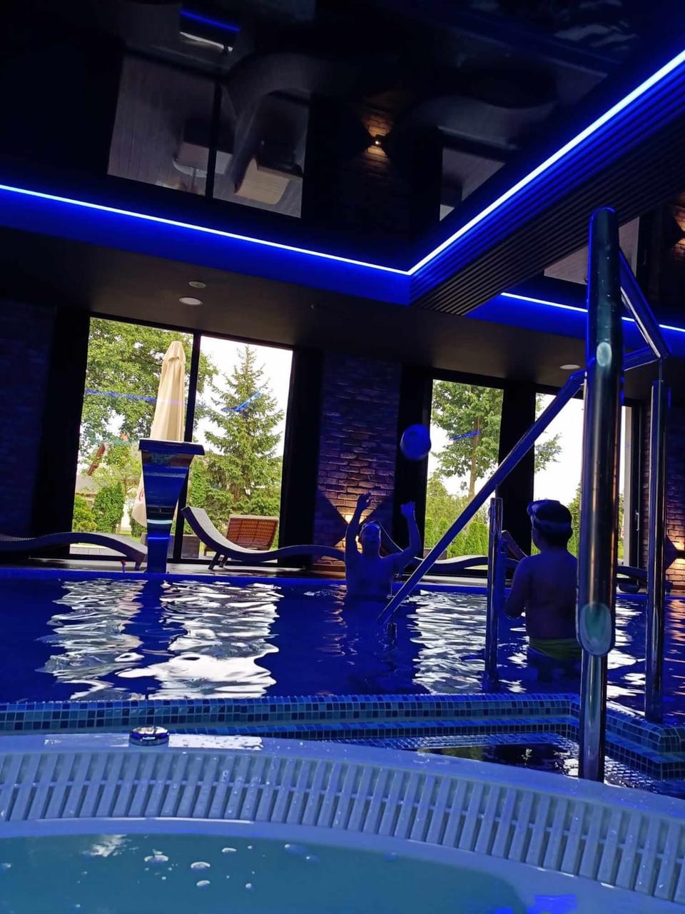 People, Swimming pool, group of guests