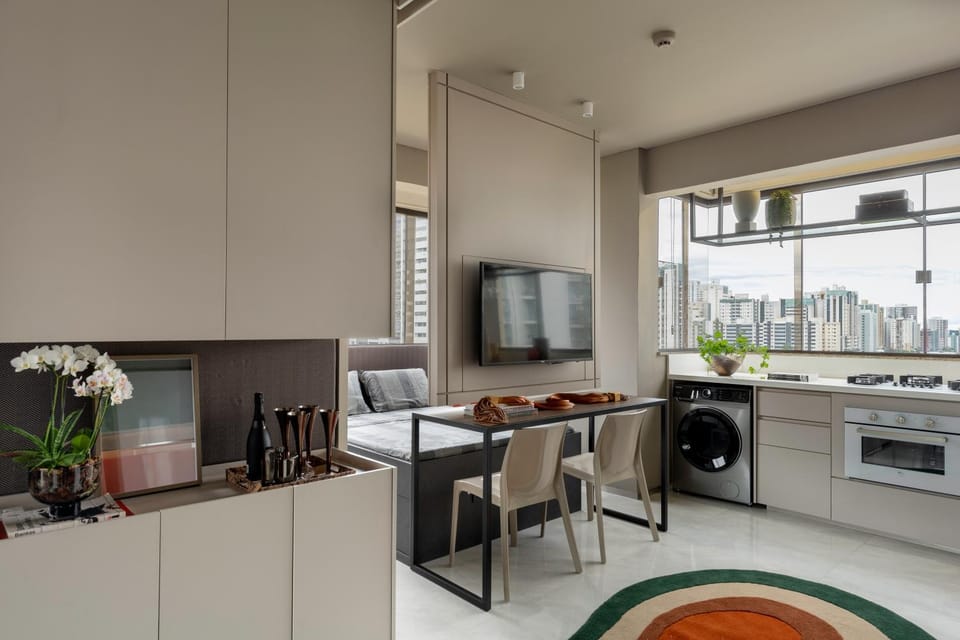 Communal lounge/ TV room, Kitchen or kitchenette, Living room, Seating area, Dining area, Evening entertainment, oven, stove, washing machine, dryer