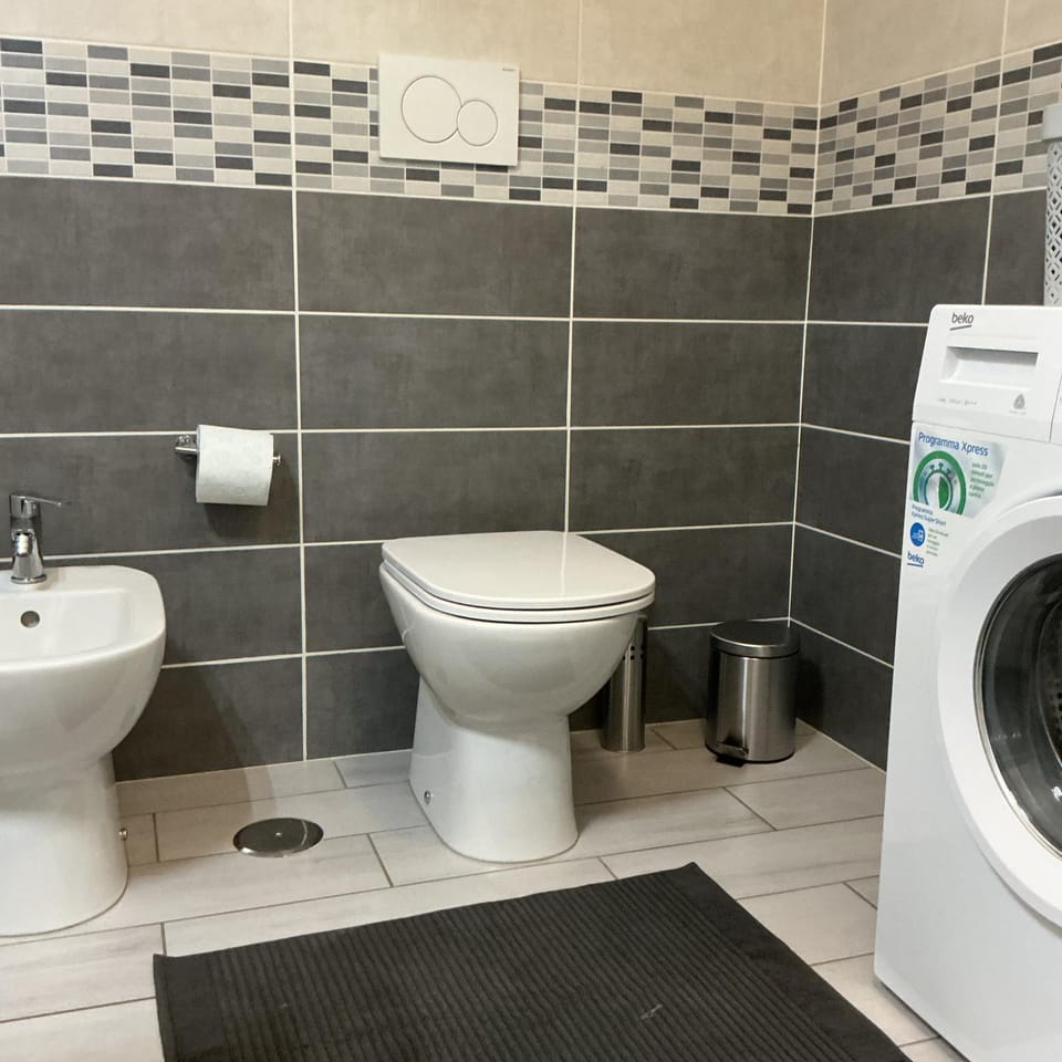 Toilet, Bathroom, washing machine
