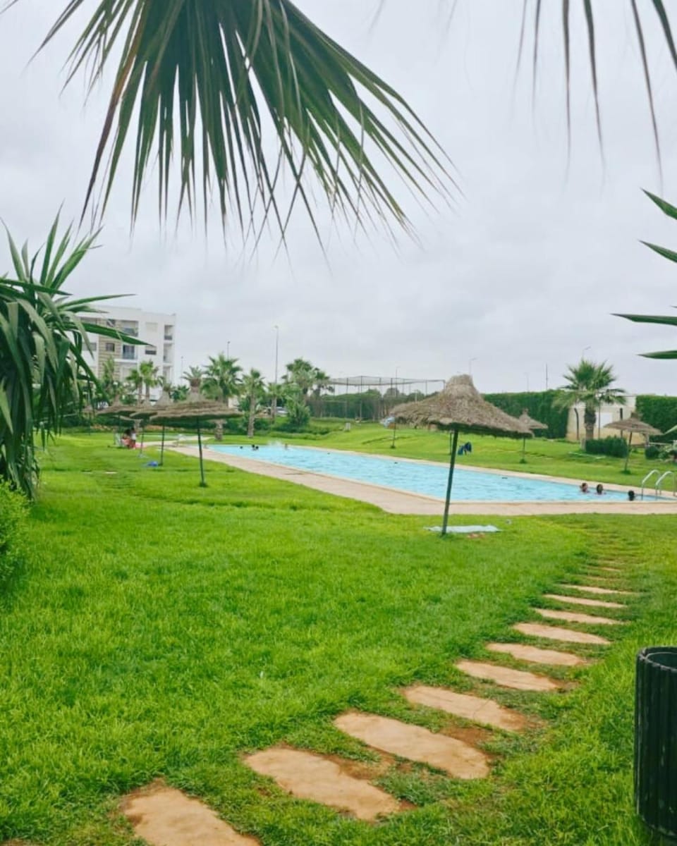 Natural landscape, Garden, Garden view, Pool view, Swimming pool