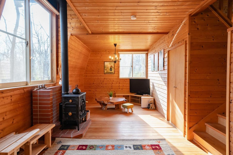 Living room, fireplace