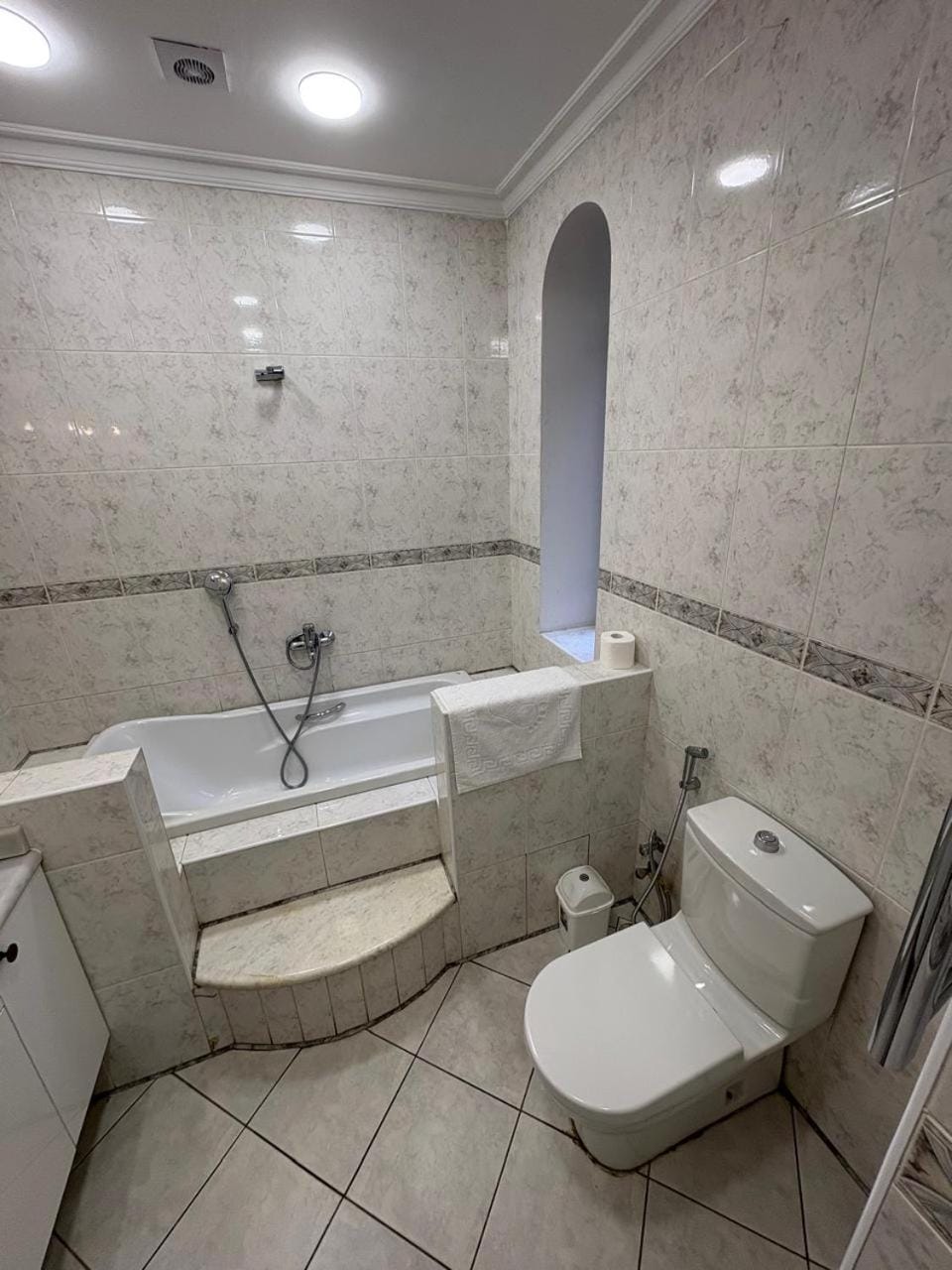 Shower, Toilet, Bathroom, Bath, bidet, towels