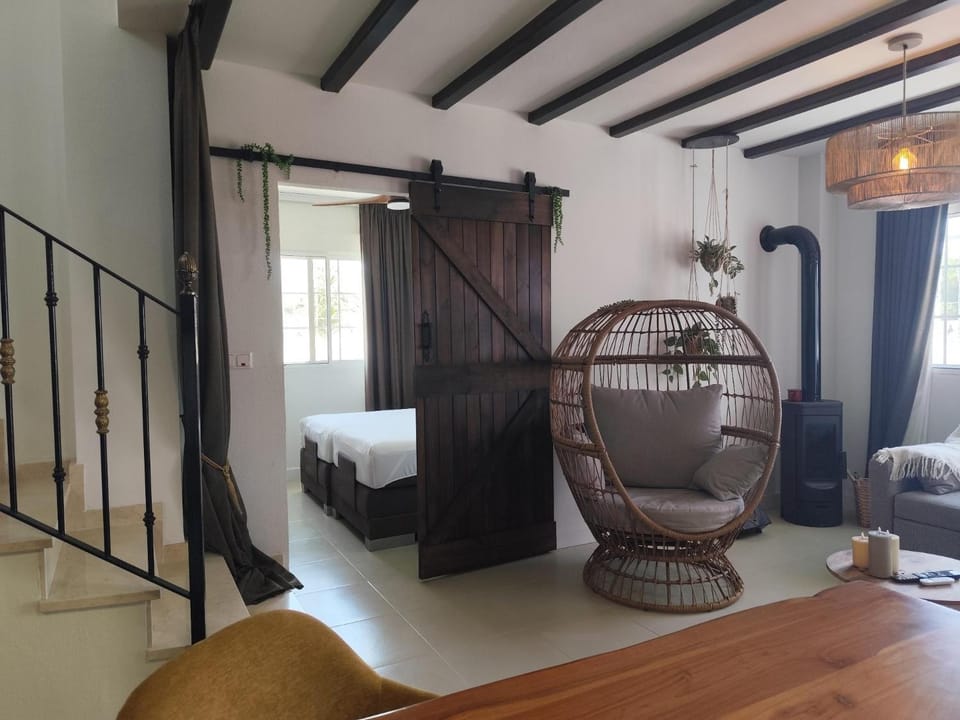 Living room, fireplace