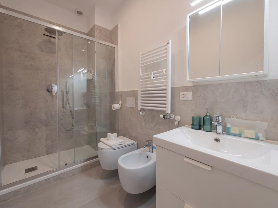 Shower, Toilet, Bathroom, bidet, towels