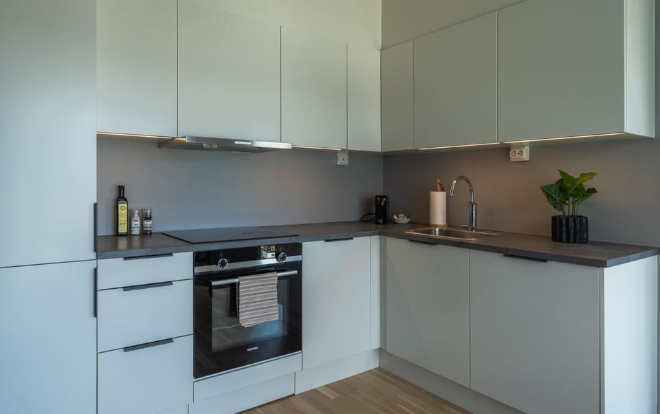 Coffee/tea facilities, Kitchen or kitchenette, dishwasher, oven
