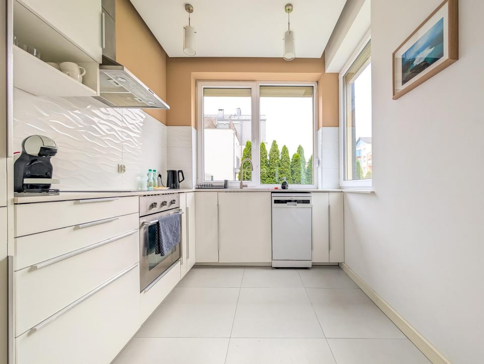 Kitchen or kitchenette, oven, stove