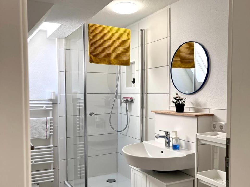 Shower, Bathroom, towels