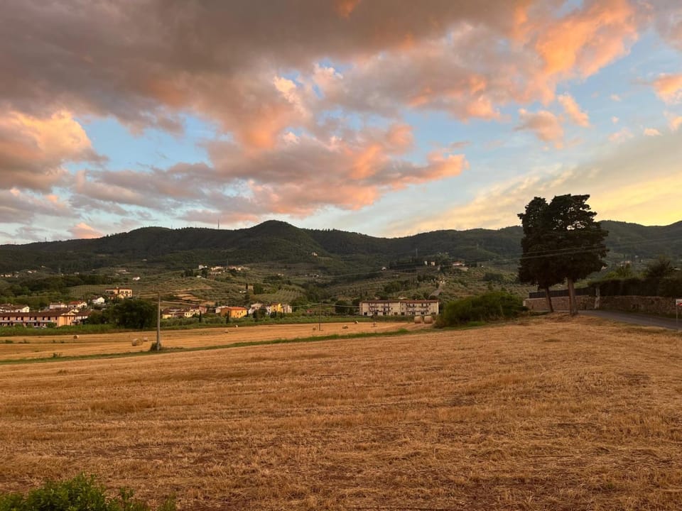 Natural landscape, Mountain view, Sunset
