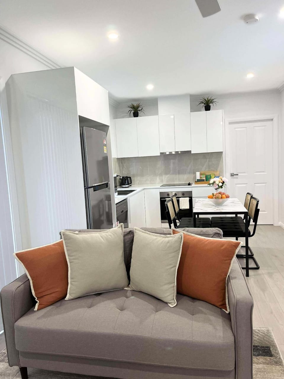 Kitchen or kitchenette, Living room, Dining area