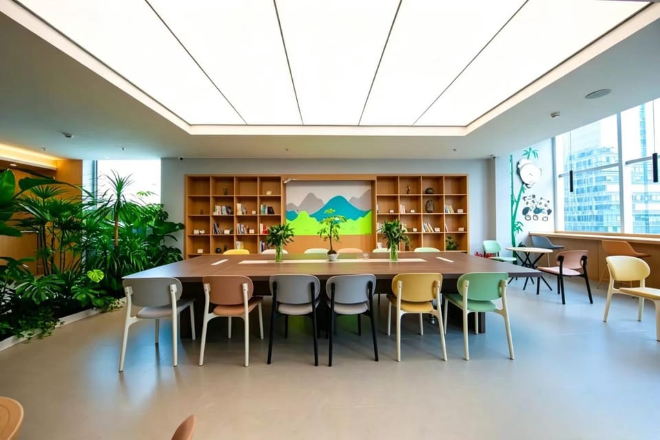 Seating area, On site