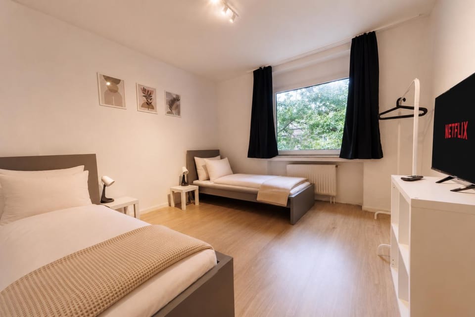 Workerslodge Krefeld Apartment für 6 Gäste mit Garage & Balkon Apartment in Krefeld