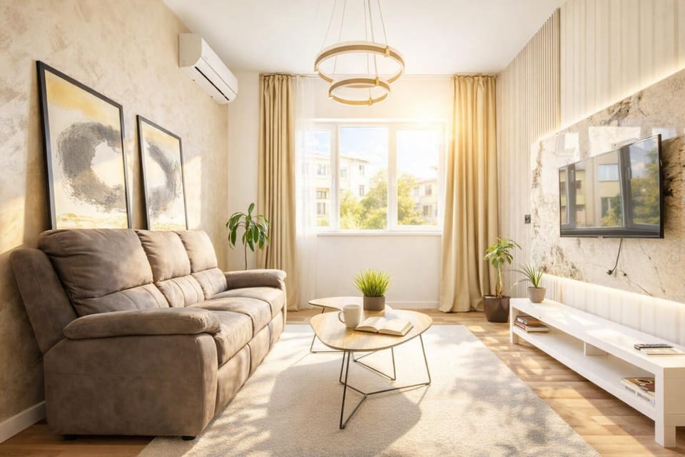 TV and multimedia, Living room, Seating area, air conditioner