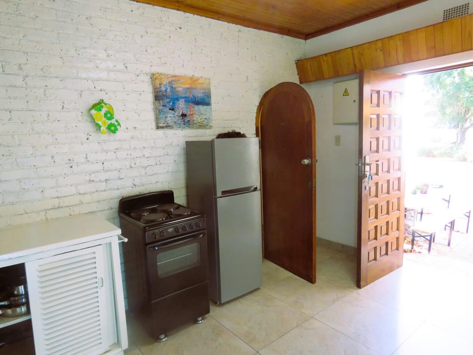 Kitchen or kitchenette, oven