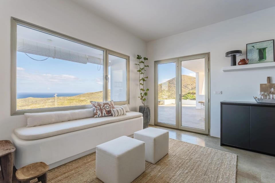 Natural landscape, View (from property/room), Living room, Seating area, Mountain view, Sea view
