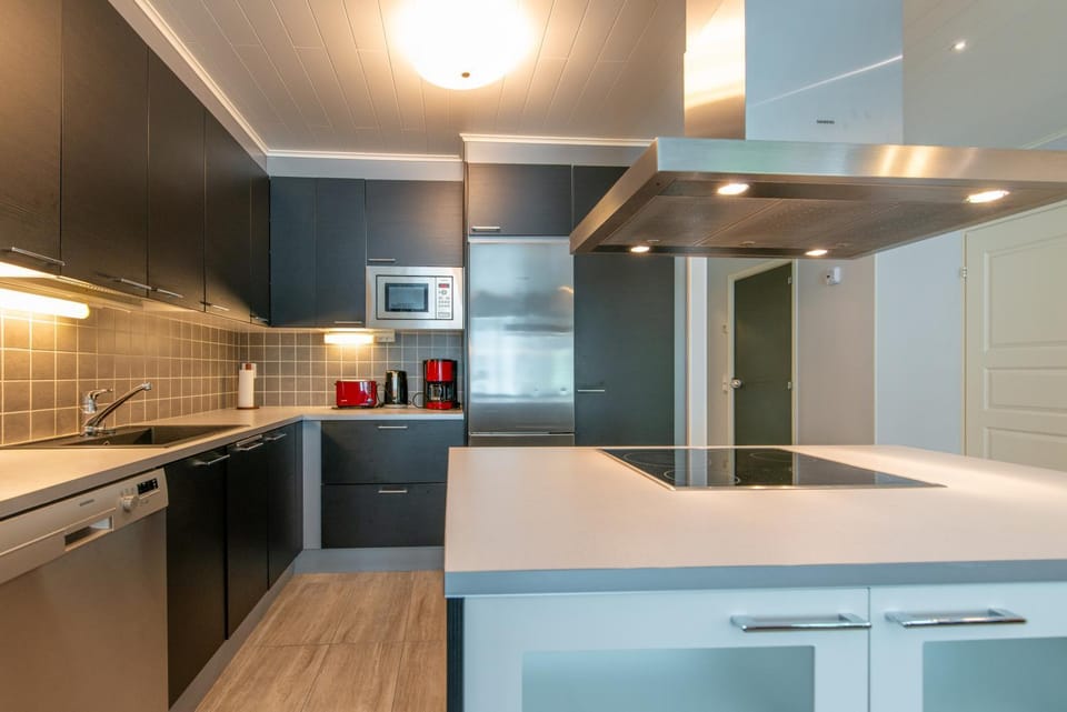Kitchen or kitchenette, dishwasher, oven