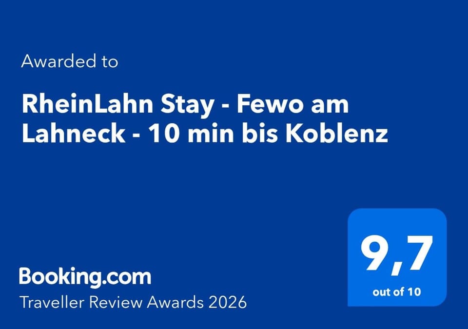RheinLahn Stay - Fewo am Lahneck - 10 min bis Koblenz Apartment in Koblenz
