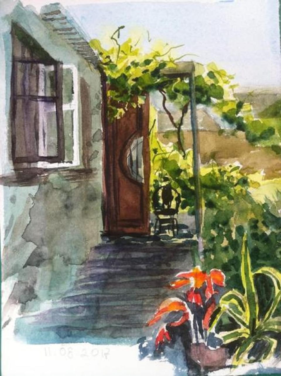Summer, On site